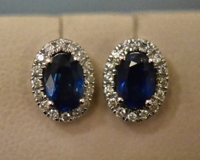 sapphire earring studs